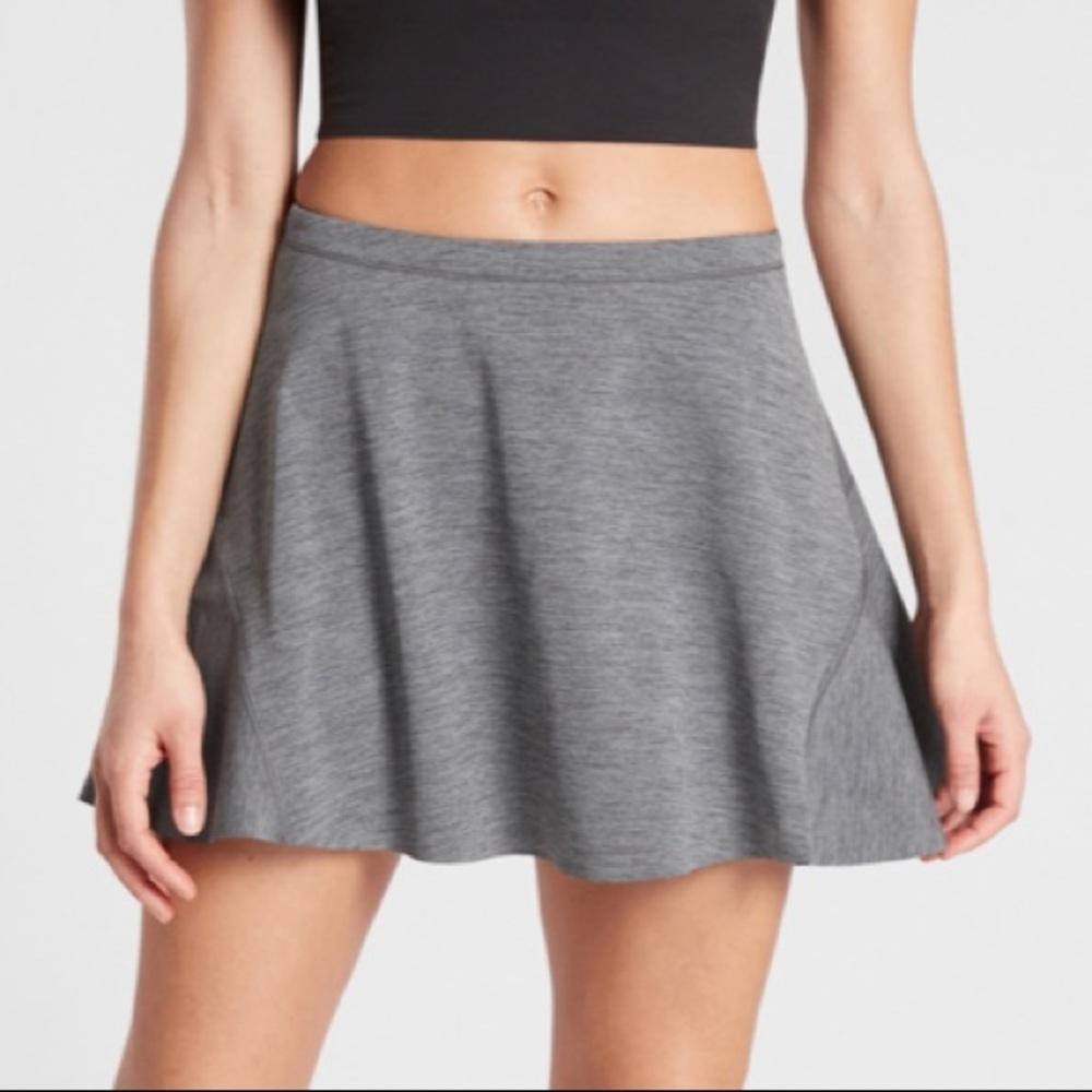 NWT Athleta Match Point Skort 15.5” Gray Heather